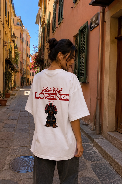 T-shirt Oversize Lorenzi Hair Club - face avant
